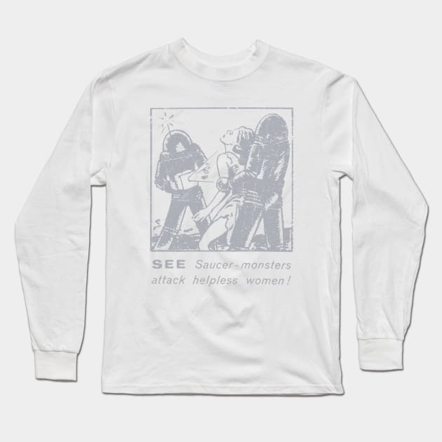 Saucer Men (Female Relations) Long Sleeve T-Shirt by TheUnseenPeril